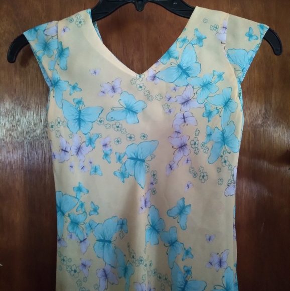 Was💲6! 🎉5/$20🦋Girls Reversable Spring/Summer Dress - Picture 3 of 12